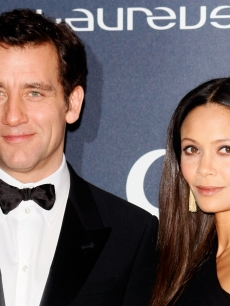 Clive Owen and Thandie Newton attend the 2012 Laureus World Sports Awards at Central Hall Westminster, London, on February 6, 2012 