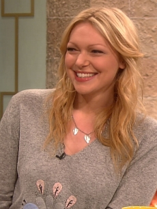 Laura Prepon stops by Access Hollywood on February 7, 2012