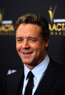 Russell Crowe arrives at the Australian Academy Of Cinema And Television Arts’ 1st Annual Awards at Soho House in West Hollywood on January 27, 2012