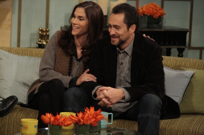 Jami Gertz and Demian Bichir beam over ‘A Better Life’ on Access Hollywood Live on January 31, 2012