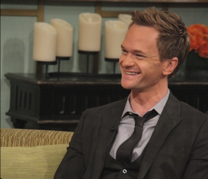 Neil Patrick Harris chats with Billy Bush and Kit Hoover on Access Hollywood Live on January 30, 2012