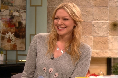 Laura Prepon stops by Access Hollywood on February 7, 2012