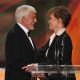 Dick Van Dyke presents the Life Achievement Award to Mary Tyler Moore onstage during the 18th Annual Screen Actors Guild Awards at The Shrine Auditorium in Los Angeles on January 29, 2012 