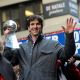 New York Giants Eli Manning attends the New York Giants Victory Parade following their Super Bowl XLVI win down the Canyon of Heroes on the streets of Manhattan on February 7, 2012 
