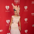 Katy Perry rocks a large pink hat at the 2012 MusiCares Person of the Year Tribute To Paul McCartney held at the Los Angeles Convention Center on February 10, 2012