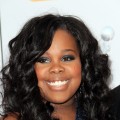 Amber Riley arrives at the 43rd NAACP Image Awards held at The Shrine Auditorium, Los Angeles, on February 17, 2012