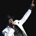 Bobby Brown performs with New Edition at Mohegan Sun Arena in Uncasville, Conn., on February 18, 2012 