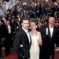 Brad Pitt and Juliette Lewis arrive at the 64th Annual Academy Awards, Los Angeles, March 30, 1992