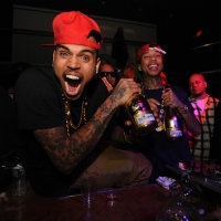 Chris Brown is spotted at Cameo in Miami, Flor., on February 19, 2012