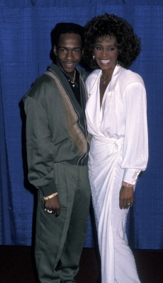 Bobby Brown and Whitney Houston, March 8, 1990