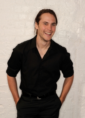 Taylor Kitsch visits the Tribeca Film Festival 2011 portrait studio in New York City on April 21, 2011 