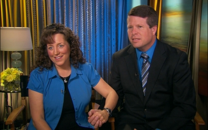Michelle and Jim Bob Duggar stop by Access Hollywood on February 13, 2012