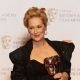 Meryl Streep poses with her Best Actress Award in the press room at The Orange British Academy Film Awards 2012 at The Royal Opera House, London, on February 12, 2012