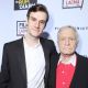 Marston Hefner and Hugh Hefner attend FilmDistrict’s World Premiere of ‘The Rum Diary,’ at Bing Theatre at LACMA, Los Angeles, on October 13, 2011