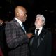 Samuel L. Jackson and director George Lucas attend the 43rd NAACP Image Awards held at The Shrine Auditorium, Los Angeles, on February 17, 2012
