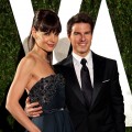 Katie Holmes and Tom Cruise attend the 2012 Vanity Fair Oscar Party Hosted By Graydon Carter at Sunset Tower in West Hollywood on February 26, 2012 