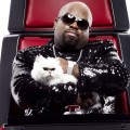 Cee Lo Green and Purrfect The Cat on NBC’s ‘The Voice’ 