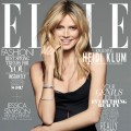 Heidi Klum appears on the April 2012 cover of ELLE magazine
