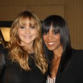 “The Hunger Games” star  Jennifer Lawrence is all smiles with Access Hollywood’s Shaun Robinson at a press junket in Los Angeles on March 1, 2012