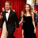 Brad Pitt and Angelina Jolie arrive at the 84th Annual Academy Awards held at the Hollywood & Highland Center, Hollywood, on February 26, 2012