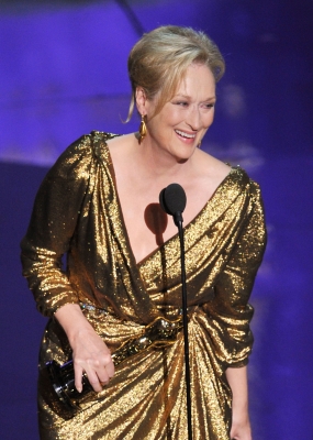 Meryl Streep accepts the Best Actress Award for ‘The Iron Lady’ onstage during the 84th Annual Academy Awards held at the Hollywood & Highland Center in Hollywood, Calif. on February 26, 2012