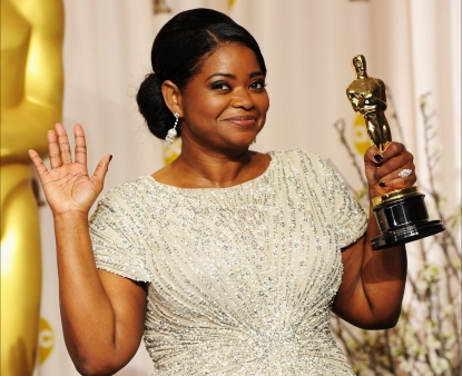 Octavia Spencer, winner of the Best Supporting Actress Award for ‘The Help,’ poses in the press room at the 84th Annual Academy Awards held at the Hollywood & Highland Center in Hollywood, Calif. on February 26, 2012