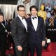 Zachary Quinto and writer-director J.C. Chandor arrive at the 84th Annual Academy Awards held at the Hollywood & Highland Center, Hollywood, on February 26, 2012