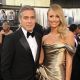 George Clooney and Stacy Keibler arrive at the 84th Annual Academy Awards held at the Hollywood & Highland Center in Hollywood on February 26, 2012

