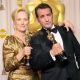 Oscar winners Meryl Streep & Jean Dujardin pose in the press room at the 84th Annual Academy Awards on February 26, 2012 in Los Angeles