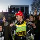 Pippa Middleton is interviewed moments after crossing the finish line of the 88th Vasaloppet cross country ski marathon in Mora on March 4, 2012 in Sweden