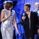 Whitney Houston and Dionne Warwick perform onstage at the 2011 Pre-GRAMMY Gala and Salute To Industry Icons Honoring David Geffen at Beverly Hilton in Beverly Hills, Calif. on February 12, 2011 