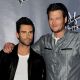 Adam Levine and Blake Shelton appear at a press junket for NBC’s ‘The Voice’ at Sony Studios in Culver City, Calif., on October 28, 2011