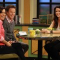 Kit Hoover, Billy Bush and Shannon Elizabeth share a laugh on Access Hollywood Live on March 14, 2012