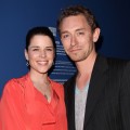 Neve Campbell and JJ Field attend the launch of Project Ocean at Selfridges in London on May 11, 2011
