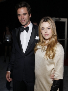 David Walton and Majandra Delfino during NBC Universal’s Golden Globes Post-Party Sponsored by Chrysler held at the Beverly Hilton Hotel, Beverly Hills, on January 15, 2012