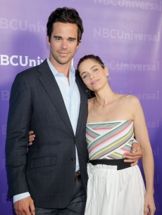 David Walton and Amanda Peet arrive at the 2012 NBC TCA Winter All-Star Party at The Athenaeum, Pasadena, Calif., on January 6, 2012