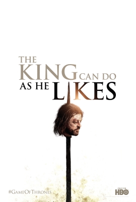 Eddard ‘Ned’ Stark’s head on a spike in the latest promotional poster for HBO’s ‘Game of Thrones’ Season 2