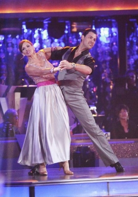Melissa Gilbert and Maksim Chmerkovskiy tackle the quickstep on ‘Dancing with the Stars,’ Week 2, March 26, 2012