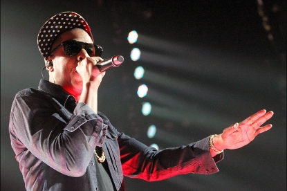 Jay-Z performs during the ‘Amex Sync Show Presenting Jay-Z’ at ACL-Live in Austin, Texas on March 12, 2012 