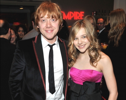 Rupert Grint and Chloe Moretz attend the Jameson Empire Film Awards at The Grosvenor House Hotel in London on March 28, 2010