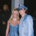 Then ‘it’ couple Britney Spears and Justin Timberlake got the blues with matching denim outfits at the 28th Annual American Music Awards in Los Angeles, Cali., on January 8, 2001  
