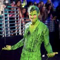 Taylor Lautner gets slimed at Nickelodeon’s 25th Annual Kids’ Choice Awards held at Galen Center in Los Angeles on March 31, 2012 