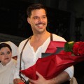 Ricky Martin takes the curtain call on Opening Night of ‘Evita’ on Broadway at the Marquis Theatre in New York City on April 5, 2012  