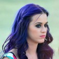 Katy Perry sports purple hair on Day 3 of the 2012 Coachella Valley Music & Arts Festival held at the Empire Polo Club in Indio, Calif. on April 15, 2012