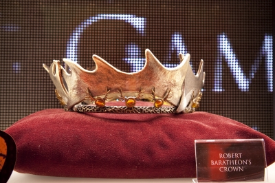 Robert Baratheon’s crown on display in the HBO shop in New York City, April 2012