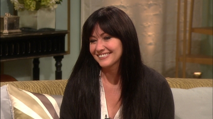 Shannen Doherty stops by Access Hollywood Live on April 10, 2012