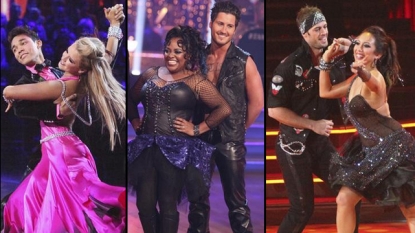 Roshon Fegan and Chelsie Hightower, Sherri Shepherd and Val Chmerkovskiy, William Levy and Cheryl Burke