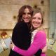 Julia Roberts hugs Ryan Patterson on the set of Access Hollywood Live