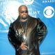 Cee Lo Green makes a bold statement in black at the 45th Annual Grammy Awards in New York City on February 23, 2003