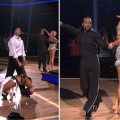 Gavin DeGraw and Karina Smirnoff compete against Jaleel White and Kym Johnson in the Bottom 2 dance-off on ‘Dancing with the Stars,’ April 17, 2012